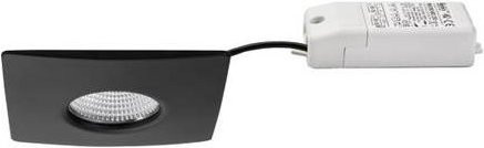 Brumberg LED-Einbauleuchte Schwarz quadratisch dimmbar IP44 - Bild 1