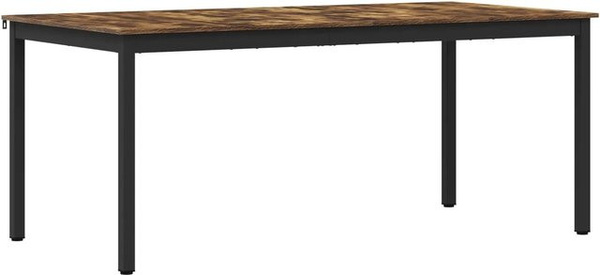 vidaXL Esstisch aus Holzwerkstoff in Raucheiche, rechteckig, B/T/H: 90 x 90 x 75 cm