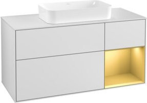 V&B Waschtischunterschrank Finion in Weiß lackiert, Breite: 120 cm, Tiefe: 50,1 cm, Höhe: 50,1 cm - Bild 1