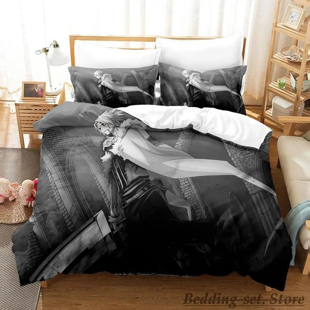 D.Gray-man Bettwäsche-Set mit Motiv, 2-teilig, Mehrfarbig, B/H: 133 x 70 cm - Bild 1