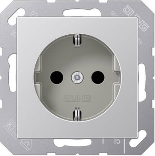 Jung Schuko-Steckdose A 1520 AL in Silber - Bild 1