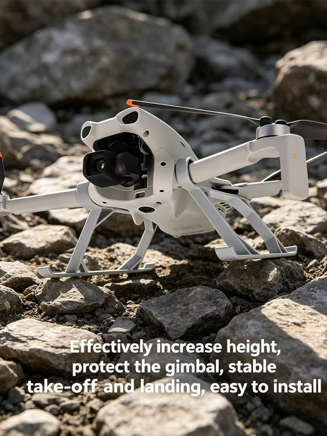Höhenverstellbares Landegestell für DJI Lito1/X1 Drohne in Grau, faltbares und leichtes Landegestell mit Gimbal-Schutz und Stativfunktion - Bild 4