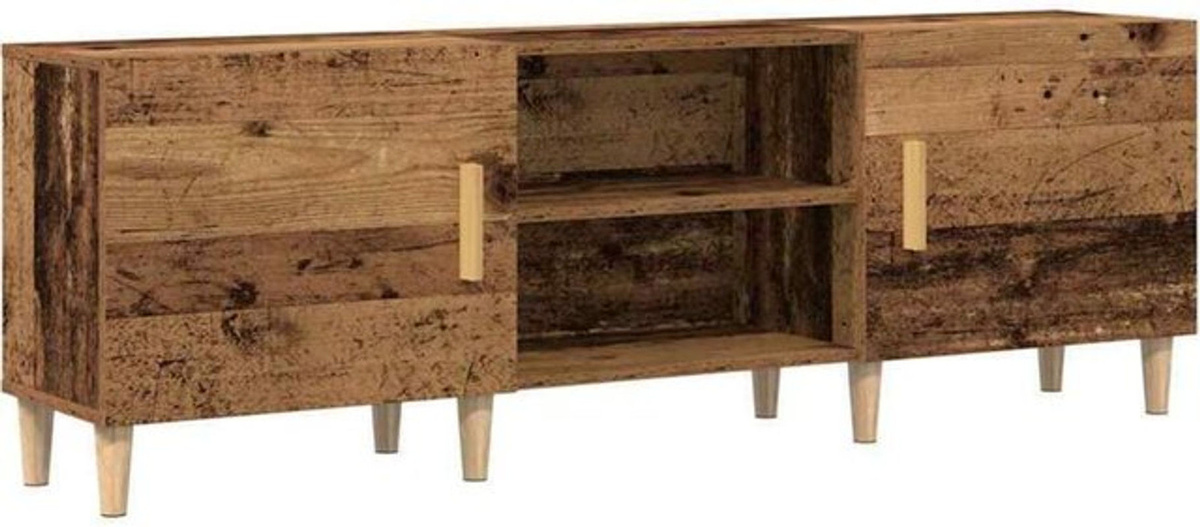 Vidaxl TV-Schrank im Landhausstil aus Holzwerkstoff, Braun Natur, B/T/H: 150 x 30 x 50 cm - Bild 1