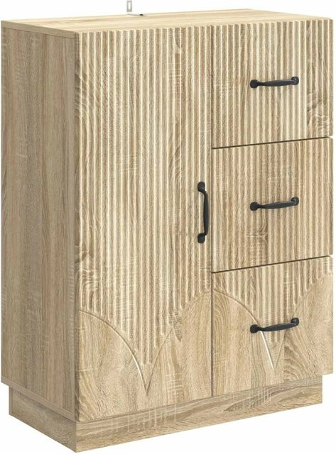 vidaXL Sideboard Sonoma-Eiche in Braun, B/T/H: 66 x 34,5 x 87 cm - Bild 1