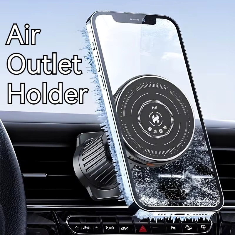 TONGDAYTECH Magnetische Smartphone-Halterung für das Auto mit Halbleiterkühlung und Saugnapf, Schwarz, kompatibel mit iPhone 17 16 15, Samsung und Xiaomi - Bild 5