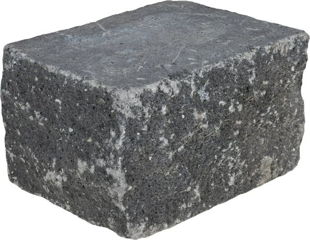 EHL Mauer Anzio-Antik-Light Anfangs- und Endstein in Basalt-Anthrazit B/T/H: 25 x 18 x 15 cm - Bild 1