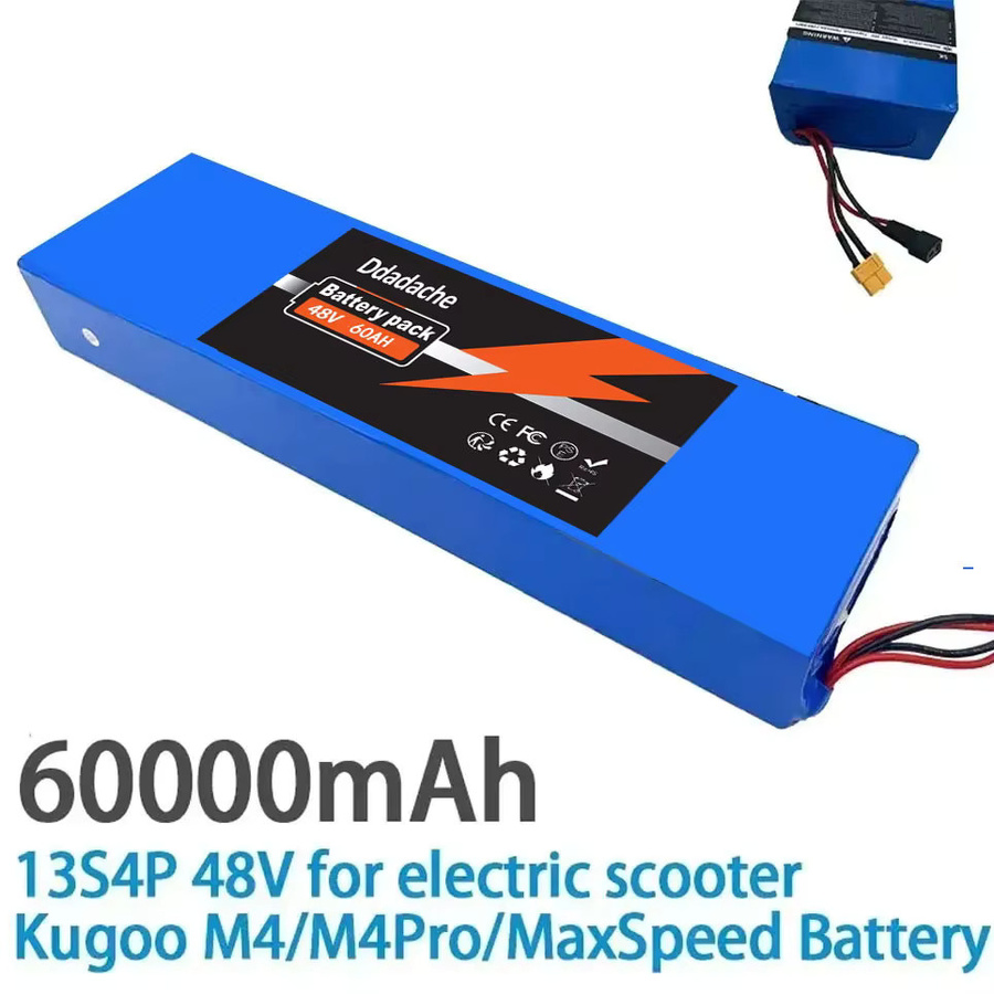 18650 Lithium-Ionen-Akkupack 13S4P 48V 60Ah mit integriertem BMS in Blau, passend für Kugoo M4, M4Pro, M5, M5Pro und Max Speed - Bild 2