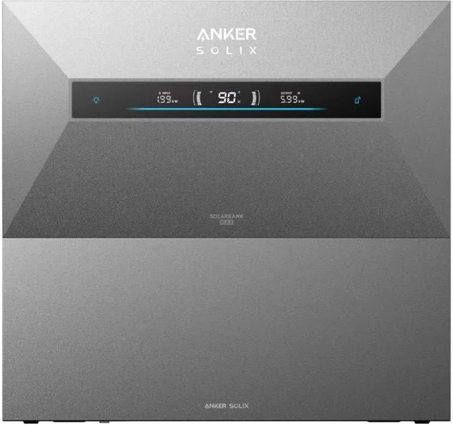 Anker SOLIX Solarbank Max AC 14 kWh Speicher mit BP7000 Erweiterungsakku in Schwarz und Grau mit Wi-Fi - Bild 1