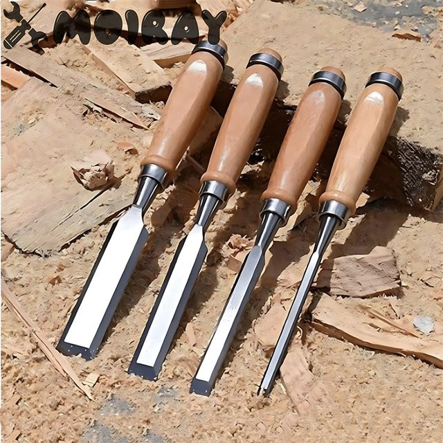 KRIOCY Flachmeißel für Holzbearbeitung und Holzschnitzerei 6/10/24mm - Bild 1