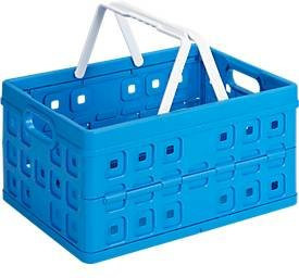 Sunware Square Klappbox mit Tragegriff, 32 Liter, blau/weiß - Bild 1