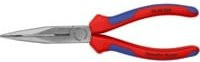 Knipex Flachrundzange mit Schneide Storchschnabelzange schwarz atramentiert aus Chrom-Vanadium-Stahl Länge: 200 mm - Bild 1