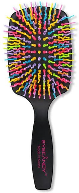 EYECANDY Rainbow Volume S Paddle-Haarbürste, Schwarz, Damen - Bild 1