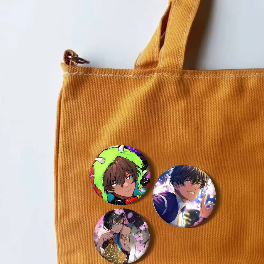 Mesuca Brosche, Emaille-Pin, Anime-Stil, rund - Bild 5