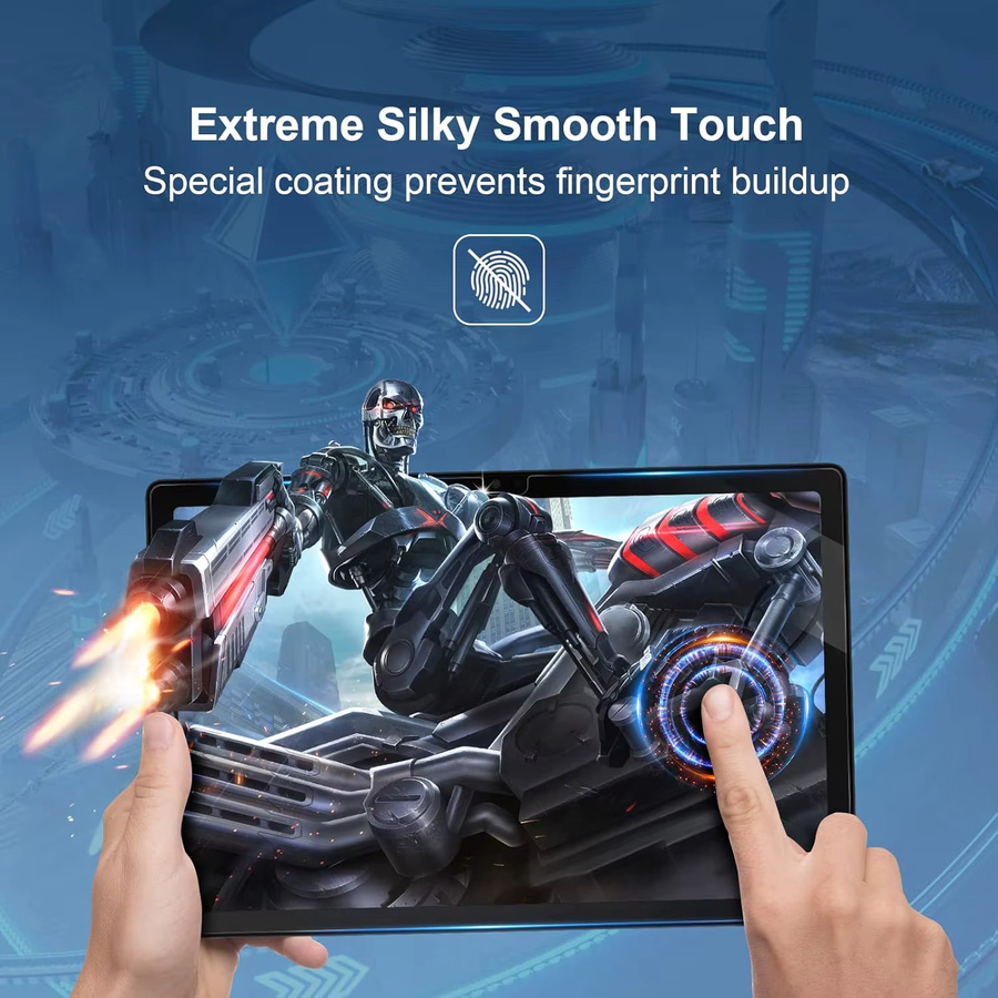 2er-Pack Samsung Galaxy Tab A 10,1'' 2016 SM-T580 T585 Schutzfolie aus 9H gehärtetem Glas, transparent - Bild 4