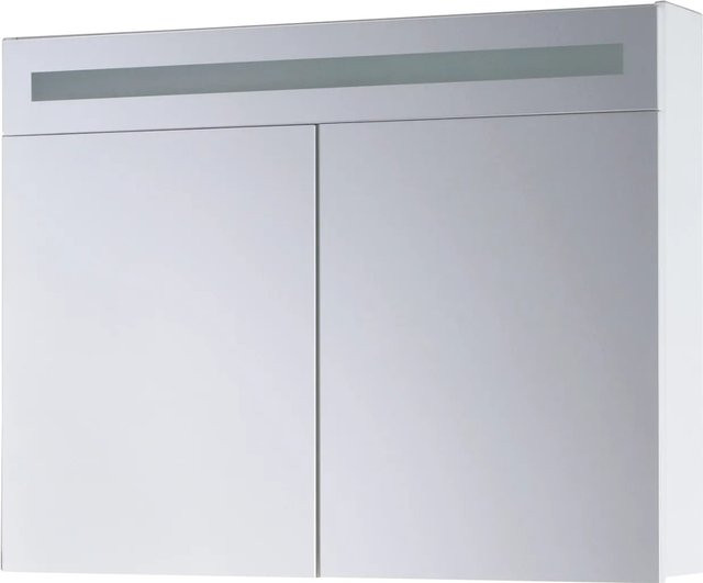 Sanotechnik Spiegelschrank Weiß mit Softclose Türen Breite: 90 cm - Bild 1