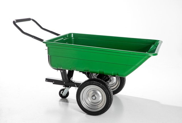 XXL Gartenwagen Grün mit 300 l Fassungsvermögen, B/T/H: 161,5 x 97 x 78,5 cm - Bild 1