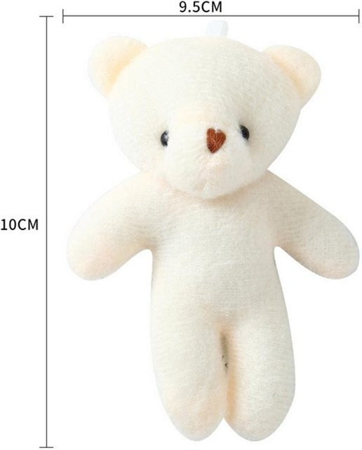 Mini Multi-Teddy Plüschtier Weißbär Puppe Spielzeug, 50er Set, ab 6 Jahren - Bild 1