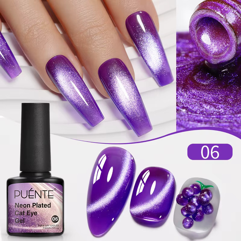 PUENTE Cat Eye Gel Nagellack, 7,5 ml, Schimmernd - Bild 3