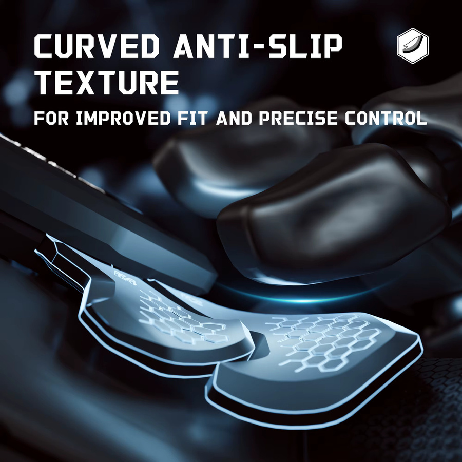 eXtremeRate BEYOND Back Paddles Kit für PS5 Edge Controller mit 4 herausnehmbaren Back-Tasten und OLED-Display, Schwarz - Bild 4