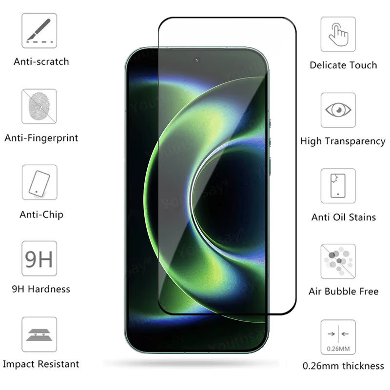 6in1 Vollabdeckung Schutzfolie für Xiaomi 17 Ultra mit gehärtetem Glas und Kameraobjektiv-Schutz, Transparent - Bild 1