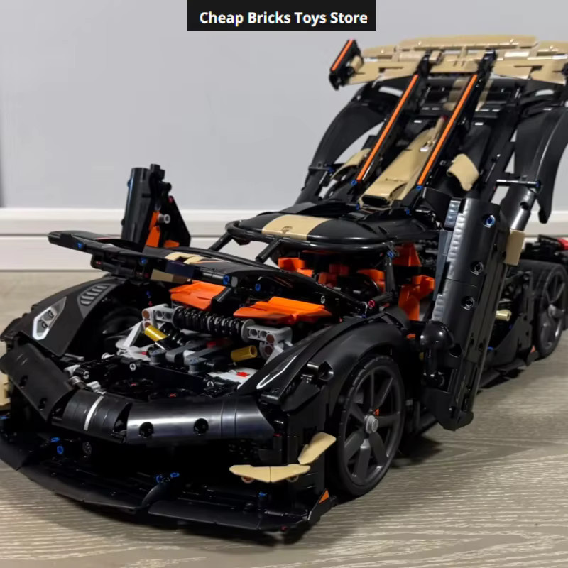 Hot Toys V8 Rennwagen Supersportwagen Hypercar, Bausteine, 4104 Teile - Bild 3