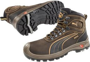 Puma Safety Sierra Nevada Mid S3 Sicherheitsstiefel aus Leder in Braun, Größe 41 - Bild 1