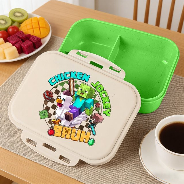Bandai Bento-Box mit Spielthema in Grün aus Kunststoff für Kinder - Bild 1