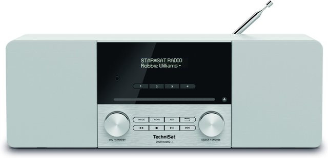 TechniSat DIGITRADIO 3 DAB+/UKW/CD-Stereoradio mit Bluetooth und MP3 in Weiß - Bild 1