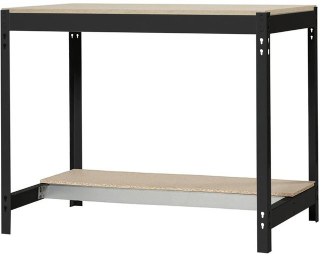 PROREGAL Werkbank Buffalo in Anthrazit mit höhenverstellbarer Arbeitsfläche, Traglast 600 kg, H x B x T: 84 x 120 x 61 cm - Bild 1