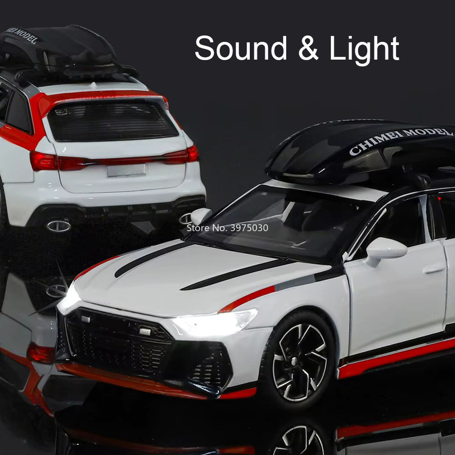 MAKEDA Audi RS6 Modellauto, 1:32, Metall, mit Musik, Türen geöffnet - Bild 4