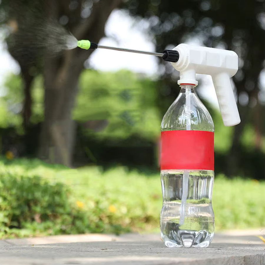 Elektrische Pflanzensprühflasche Shunmaii in Weiß mit wiederaufladbarem Akku als handgehaltener USB-Zerstäuber für die Pflanzenbewässerung - Bild 3