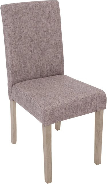 CHEFGASTRO Esszimmerstuhl 2er-Set Klassisch Modern in Grau mit Textilstruktur und Buchebeinen, B/T/H: 43 x 56 x 90 cm, Sitzhöhe: 45 cm - Bild 1