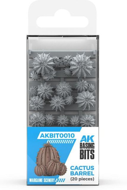 AK Interactive Cactus Barrel Basing Bits, 3D Druck, 20-teiliges Set - Bild 1