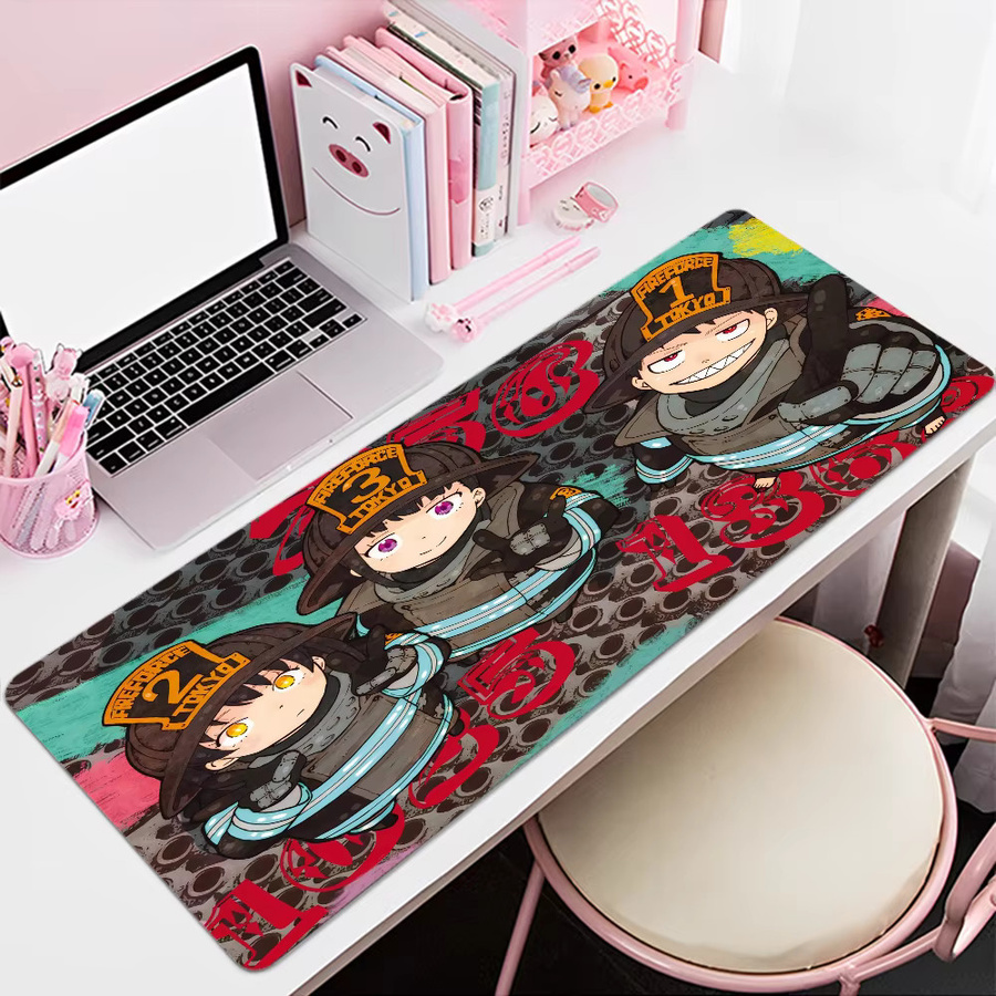 Fire Force Custom Skin verdicktes Gaming-Mauspad in Multicolour als übergroße Tastaturmatte für Notebook und Tisch - Bild 5