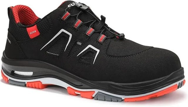 Elten Sicherheitssandale ALAN XXTP S1P ESD in Schwarz-Rot mit Mikrofaser und Textil für dich - Bild 1