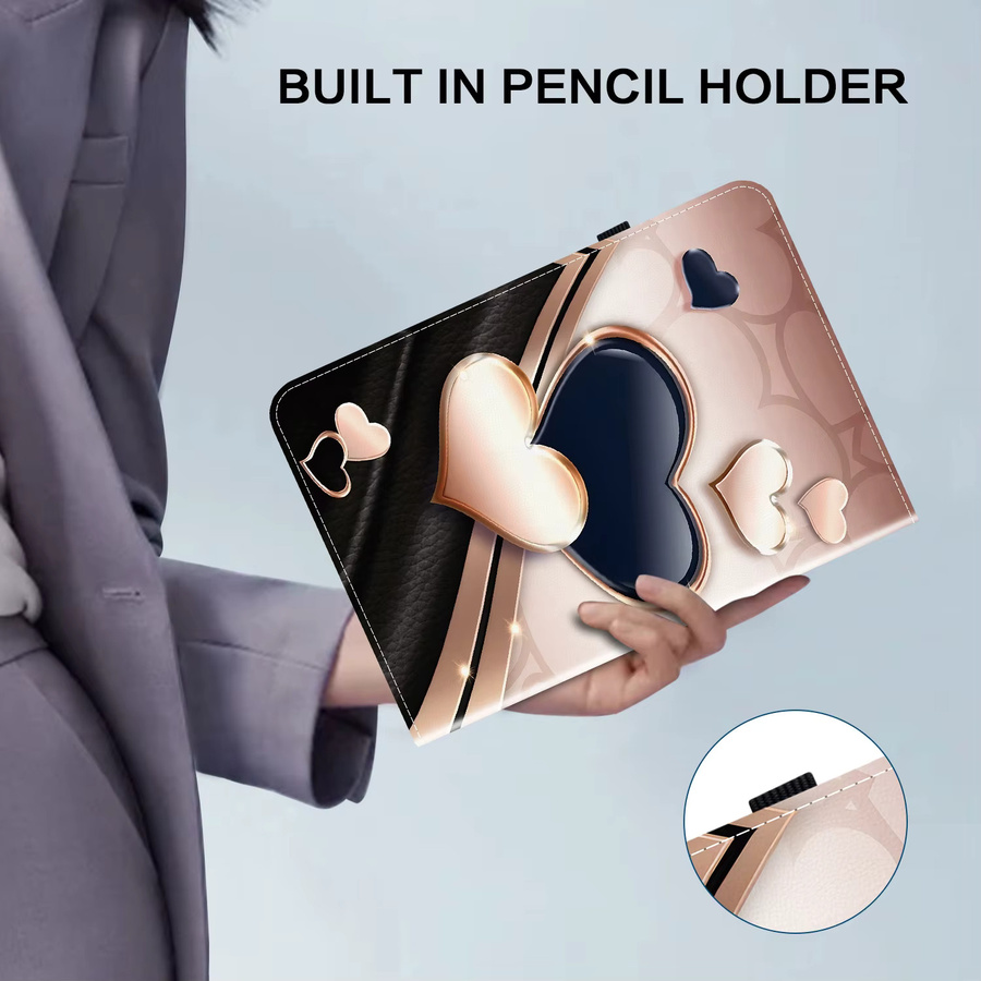 PU-Leder Tablet Hülle mit Standfunktion für Nokia T21 10,4 Zoll, T20 10,4 Zoll und T10 8,0 Zoll, Mehrfarbig - Bild 3