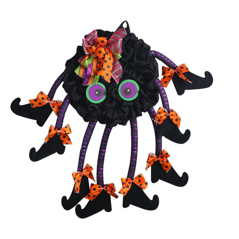 Yiran Furniture Halloween Spinne Türhänger aus Textil in Multicolour zur festlichen Dekoration - Bild 2