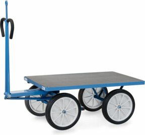 Fetra Handpritschenwagen 6404V mit Zugöse in Blau - Bild 1