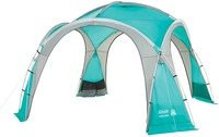 Coleman Dome Zelt in Hellblau und Grau mit vier Mesh-Seitenwänden und zwei Sonnen- bzw. Windschutzwänden, B/T/H: 365 x 365 x 169 cm - Bild 1