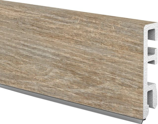 Döllken Profiles Hartschaumleiste Cubica 60 sk Niagara Hemlock in Braun, B/H: 60 mm x 14 mm, Länge: 2500 mm - Bild 1