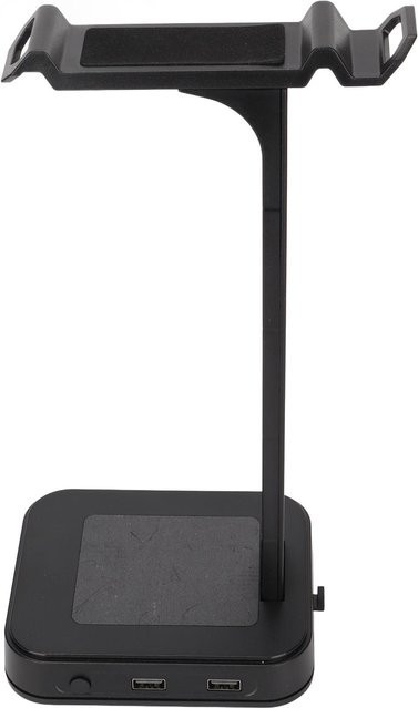 DIYelecs RGB Gaming Kopfhörerständer mit USB-C Anschluss und Anti-Rutsch-Halterung in Schwarz - Bild 1