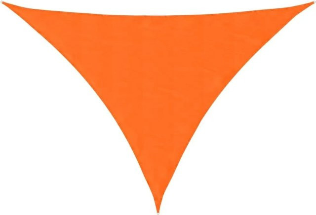 Furnicato Sonnensegel aus Oxford-Gewebe, dreieckig, Orange, B/T/H: 5 x 6 x 6 m - Bild 1