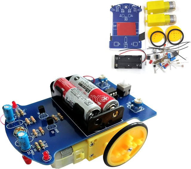 LOTHYE D2-1 Smart Kits Patrol, lichtempfindlicher Roboter, DIY-Elektronik-Kit, Fahrzeuge - Bild 1