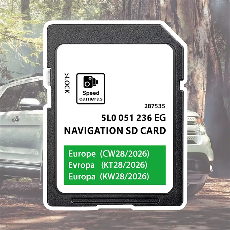 KINGJIAO SD-Navigationskarte Europa-UK 2026 für Skoda Octavia Superb Fabia Rapid Amundsen MIB2, 32 GB - Bild 3