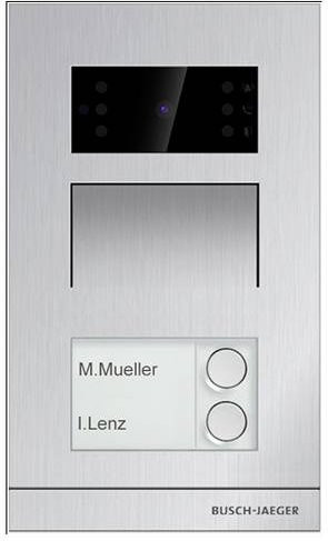 Busch-Jaeger Video-Türstation Außenstation in Silber - Bild 1