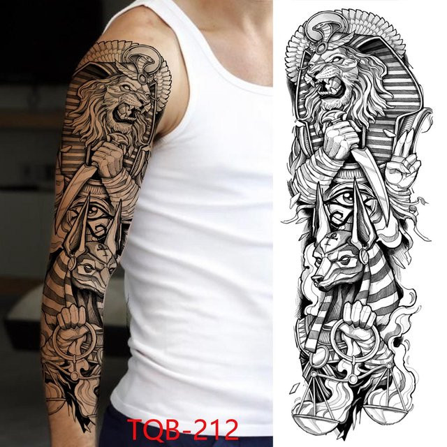 Temporäre Tattoo-Ärmel Flower Love, Unisex - Bild 1