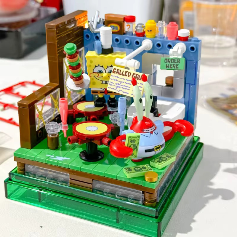AREA-X SpongeBob Schwammkopf Bausteine-Set, Meerestiere - Bild 3