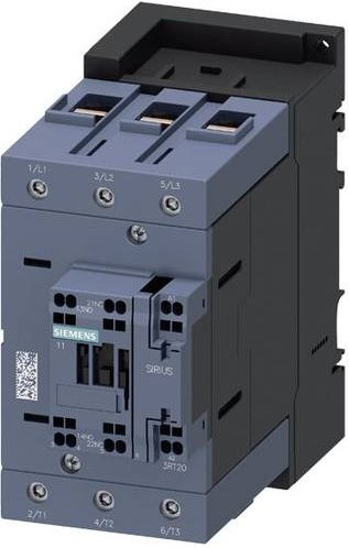 Siemens Bahnschütz 3RT2046-3XF40-0LA2 in Grau mit 1 Schließer, 1 Öffner, 86kW, 1000V, 96A und Varistor - Bild 1
