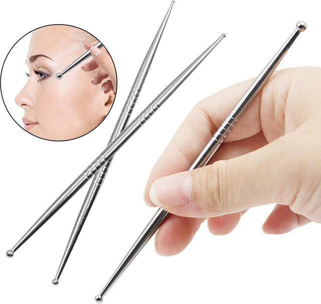 Akupressur-Stift aus Edelstahl für Ohr und Gesicht, Unisex - Bild 1