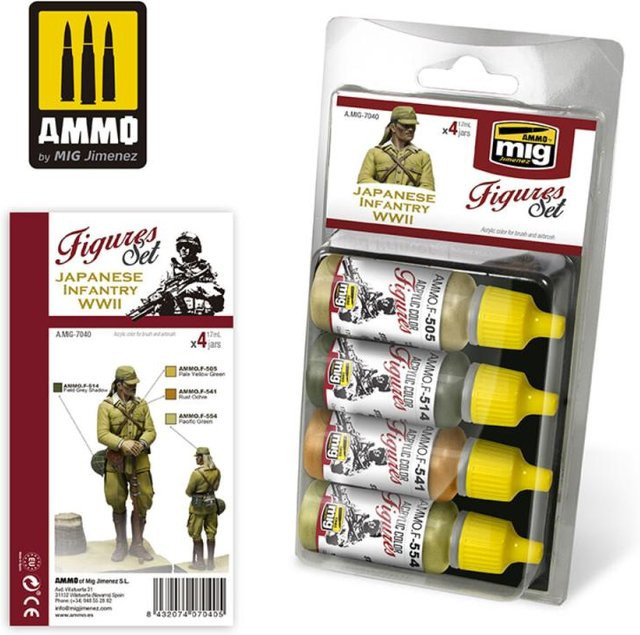 AMMO by MIG Jimenez Japanese Infantry WWII Figures Set, Soldaten - Bild 1